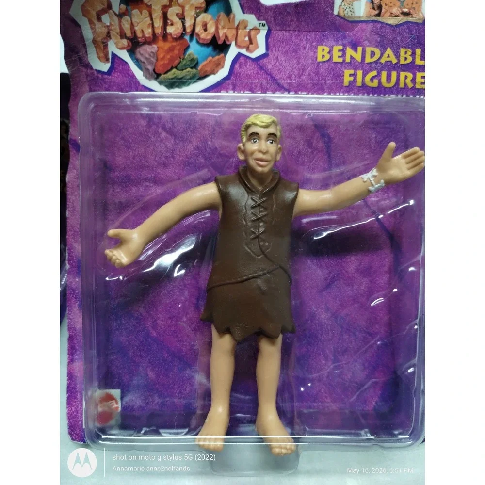 Vintage 1993 Mattel Flintstones Movie Fred &‎ Barney Figures New Sealed Lot 2